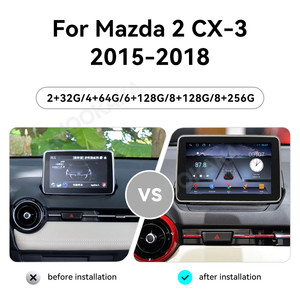 MOOKAKA-Radio <span class=keywords><strong>Android</strong></span> de 7 pulgadas para coche, reproductor de vídeo, GPS, Navi, Carplay, sistema original, para Mazda 2, 2015-2018, - Product Image 2