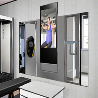 Miroir intelligent mural CH 21,5 32 43 49 pouces avec écran tactile LCD pour la publicité, idéal pour les miroirs de salle de sport et de fitness