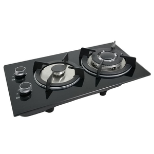 Estufa de <span class=keywords><strong>Gas</strong></span> Portátil de 2 Quemadores, con Cubierta de Vidrio Negro, para Uso en Exteriores, RV, <span class=keywords><strong>Propano</strong></span>/GN - Product Image 4