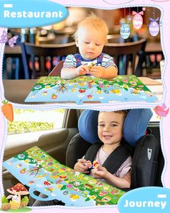 Reusable Sticker <strong>Book</strong> for Toddlers, Toddler Travel Toys Activities Crafts P <strong>Easter</strong> Basket Stuffers Birthday Gifts - Product Image 2
