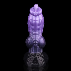 Double-layer Silicone <b>Dildo</b> Fantasy Monster Knot Dick With Sucker G-spot Stimulate Sexy Tools for Women Men Masturbation - Product Image 4