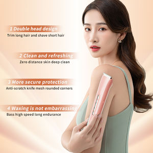 Maquinilla de Afeitar Eléctrica 2 en 1 para Mujer, Recortadora de Bikini, Afeitadora Facial, Depilación para Axilas, Piernas, Recortadora Corporal para Mujer, Impermeable IPX7 - Product Image 4