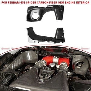 Nouveauté, pièces intérieures de voiture en fibre de carbone sèche de style OEM, kit intérieur moteur pour Ferrari 458 - Product Image 4