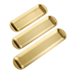 Stainless Steel Long Rectangular <b>Tray</b> For Hot Pot Sushi Barbecue <b>Snack</b> Dish Hotel Use Solid Color 8888 - Product Image 5