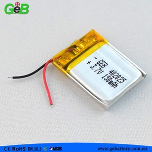 Rechargeable <span class=keywords><strong>3</strong></span>,7 V 150 mAh 402025 lithium-ion polymer LiPo battery - Product Image 4