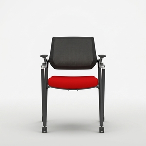 Chaise de formation moderne en maille BIFMA pour utilisateurs de fauteuils roulants, hauteur réglable, design pliable, accoudoirs réglables, atelier, maison, bureau - Product Image 1