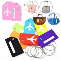 Étiquettes à bagages de luxe IDEA GIFT, logo personnalisé, étiquette à bagages en silicone personnalisée, étiquette à bagages en PVC de dessin animé, accessoires de voyage