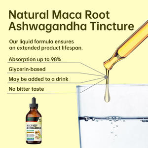 2 ב 1 טיפות נוזל maca עם ashwagandha תמיסת טיפות נוזליות תוספת עבור מצב רוח גברים תוספי צמחים - Product Image 4