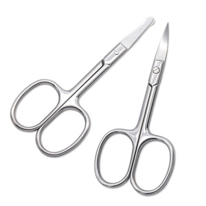 Beauty Scissors Stainless Steel Pointed Tip 94mm For Eyebrow Nose Hair Trimming - Product Image 1