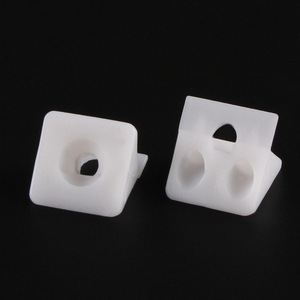 Pinyou Plastic Back Panel Buckle Cabinet Connector Self Tapping Screw White Furniture Corner Bracket For <b>Cupboard</b> - Product Image 3