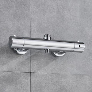 Robinet de douche thermostatique 150 mm, monocommande, cartouche céramique, jet pluie, tête ronde G34G12, débit 3,5-4,9 GPM - Product Image 2