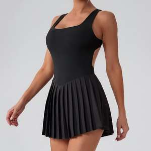 Faldas de <span class=keywords><strong>Tenis</strong></span> Deportivas Personalizadas OEM, Vestido Atlético, Ropa de Golf, Prenda Exterior para Mujer, Cintura Delantera Transpirable, Secado Rápido, Elástica <span class=keywords><strong>en</strong></span> 4 Direcciones - Product Image 4