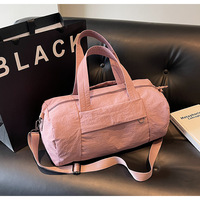 Logo personnalisé forme de seau femme Fitness sac fourre-tout court voyage bagages polochon stockage sac à main dame voyage sport pratique Yoga sac