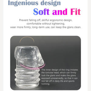 Anneau pénien réaliste en TPE souple réutilisable pour <span class=keywords><strong>homme</strong></span>, pour un plaisir masculin durable et plus intense - Product Image 4