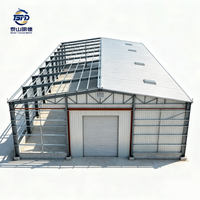 Maison préfabriquée en structure acier, fabrication directe usine, maison à ossature légère en acier, confortable et fiable, construction métallique.