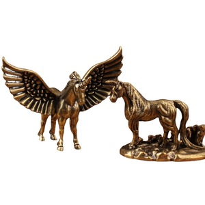 旧货黄铜独角兽-畅销金属雕像 | 书桌和货架展示的跨界神话生物装饰 - Product Image 6