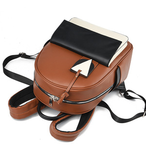 <b>Large</b> Capacity Waterproof Soft PU Leather Travel <b>Backpack</b> <b>School</b> Women's Bag for Teenage Girls - Product Image 4