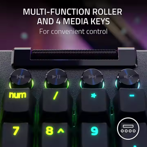 Clavier de jeu filaire Razer <span class=keywords><strong>BlackWidow</strong></span> V4 Pro, clavier mécanique 100% original avec molette de commande et éclairage Chroma RGB - Product Image 5