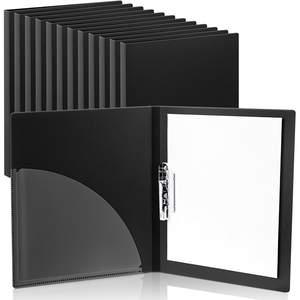 Perforated <strong>Folder</strong> With Pocket, Elastic Metal <strong>Folder</strong> &amp; PE Cover, Acyclic Binder For <strong>Office</strong> And School Supplies. - Product Image 2