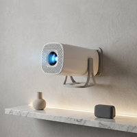 Projecteur intelligent Android 14, résolution native 720P, vidéo compatible 4K, 1 Go de mémoire, 8 Go de stockage, BT 5.0