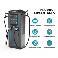 Nouvelle borne de recharge rapide DC pour véhicules électriques 60KW/80KW, station de recharge commerciale pour véhicules électriques avec garantie de 2 ans