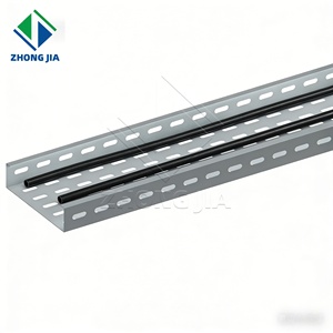 Canal de câblage ventilé en <span class=keywords><strong>acier</strong></span> perforé galvanisé à chaud pour la construction industrielle lourde - Product Image 2