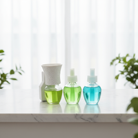 Diffuseur de parfum à brancher sur prise murale avec huile de lavande 30 ml, flacon en verre écologique pour usage domestique