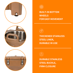 FANGHE BT-40S, boîte isotherme empilable de 40 L pour aliments, boîte de transport thermique commerciale chaude/froide avec couvercle sécurisé pour la restauration - Product Image 5