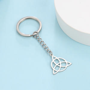 Vente chaude <span class=keywords><strong>Trinity</strong></span> Celtics Noeud Porte-clés Triquetra Amulette Pendentif En Acier Inoxydable Bijoux Porte-clés Porte-clés Cadeau - Product Image 4
