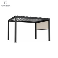 Pergola Bioclimatique en Aluminium Bithynian Basin avec Toit à Lames Motorisées, Abri de Jardin Extérieur Imperméable