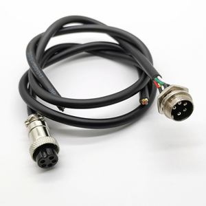 M12 2-6 Pin Cable de señal de aviación macho/hembra enchufe GX12 chaqueta de PVC para cámara de coche DVR Video electrodomésticos uso electrónico - Product Image 1
