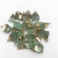 Collier en pierre naturelle pendentif accessoires de pierres précieuses brutes breloques de pierre de naissance de quartz pendentifs en cristal