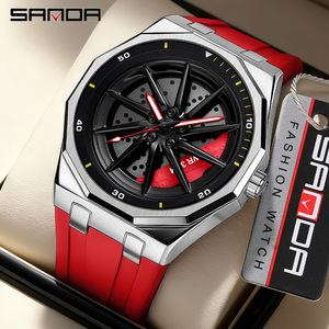 Reloj de Cuarzo Minimalista para Hombre Sanda 1159 con Esfera Giratoria, Luminoso, Resistente al Agua, Deportivo e Informal - Product Image 1