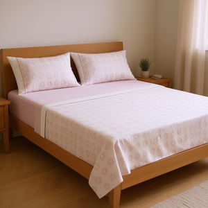 Cotton Polyester Woven Minimalist Geometric 3 Piece <b>Sheet</b> Set <b>Flat</b> <b>Fitted</b> <b>Sheets</b> Pillowcases For Home Beds - Product Image 2