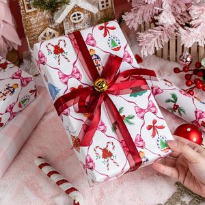 Papel de Regalo Navideño MAYPLUSS, 17 Pulgadas x 33 Pies, Diseño de Cascanueces Blanco, Papel de Regalo Reciclable para Navidad y Hanukkah - Product Image 6