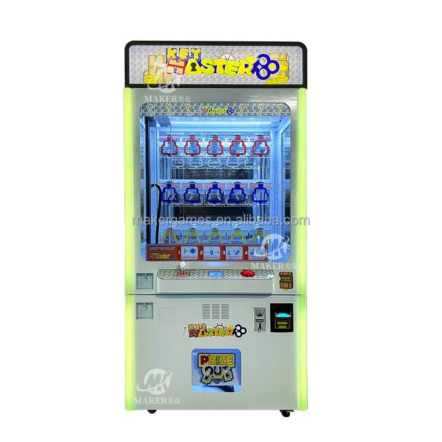 MAKER New Design 15 Hole Gold Key Game Key Master Coin-Operated Gift Toy Key Master Claw Machine