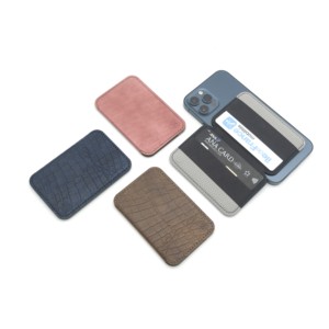 <span class=keywords><strong>Moft</strong></span>-soporte magnético de cuero PU para teléfono móvil, billetera con ranura para tarjetas, soporte para tarjetas, pegatina para billetera - Product Image 2