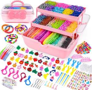 <span class=keywords><strong>Kit</strong></span> <span class=keywords><strong>de</strong></span> fabrication <span class=keywords><strong>de</strong></span> bracelets d'amitié 32 couleurs DIY pour enfants Bandes <span class=keywords><strong>de</strong></span> métier à tisser en plastique Set <span class=keywords><strong>de</strong></span> <span class=keywords><strong>démarrage</strong></span> Cadeau pour filles - Product Image 1