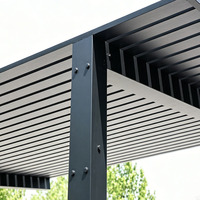 Waterdichte afstandsbediening Bioclimatica systeem 3x3 3x4 4x3 4x6 louvre-dak gazebo gemotoriseerde glazen schuifdeuren