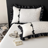 Parure de draps certifiée OEKO-TEX pour la maison, 100 % Lyocell, tissage satiné, rafraîchissante, pour hôtel et domicile