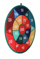 Service tout-en-un 2024 : cible de fléchettes magnétique en tissu avec balles collantes pour enfants, jeu d'intérieur 45 cm, personnalisable