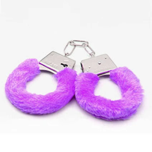 Menottes sexy en fourrure et métal pour soirée costumée, enterrement de vie de jeune fille, rose, 4 couleurs, menottes moelleuses avec attaches intelligentes - Product Image 5