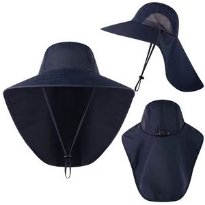 Sombrero de Pesca Personalizado para Exteriores con Protección Solar, Ajustable con Cordón en la Barbilla, Sombrero de Pescador de Ala Ancha para Hombre con Protección Trasera - Product Image 4