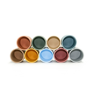 Biberon antidérapant en silicone sans BPA de qualité alimentaire pour bébé, tasse portable, <span class=keywords><strong>vaisselle</strong></span> pour enfants, machine de fabrication OEM - Product Image 5