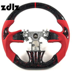 <span class=keywords><strong>Volant</strong></span> en fibre de carbone forgé rouge pour Infiniti Q50 Q60s QX50 QX60 2015 2016 2017 avec <span class=keywords><strong>cuir</strong></span> perforé rouge - Product Image 1