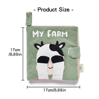 Livre en tissu lavable pour bébé OEM, livre en tissu coloré, livre en tissu interactif parent-enfant, livre en tissu pour bébé avec papier sonore et puzzle