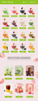 Selai Jeruk HENGZHI dengan Daging Buah Asli, Puree Buah Jeruk untuk Bahan Topping Bubble Tea, Smoothie, dan Teh Buah