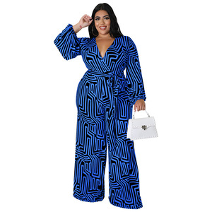 218216 Vente en gros de vêtements pour femmes grandes tailles européennes et américaines, pantalon droit à manches longues, nouveau produit - Product Image 5