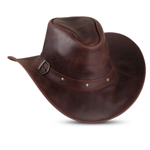 Sombreros de Vaquero de Cuero de Estilo Único, Sombrero de Vaquero de Primera Calidad, Nuevo, Unisex, Fabricante Profesional, Sombrero de Vaquero Clásico - Product Image 3