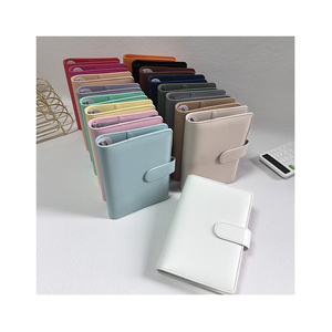 ของขวัญแฟชั่นที่กำหนดเองทนทานปกหนัง PU พรีเมี่ยมซองเงินสดออแกไนเซอร์ประหยัด DAVE ramsey แหวน Binder ผู้วางแผนงบประมาณ - Product Image 1